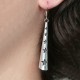 Boucles d'oreilles pendantes en argent 925 oreilles percées -
