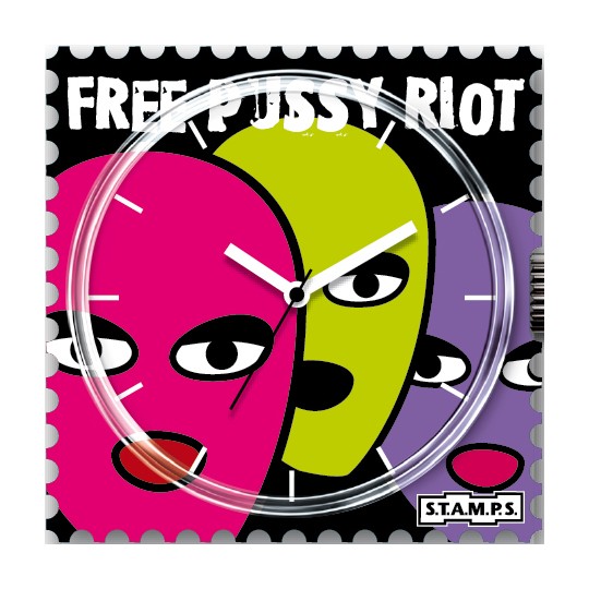 Montre Stamps cadran de montre free pussy riot urban