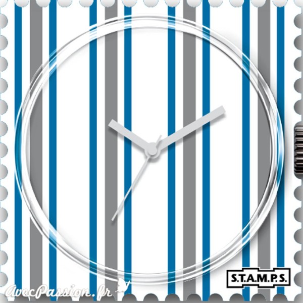 Cadran waterproof de montre Stamps white lines