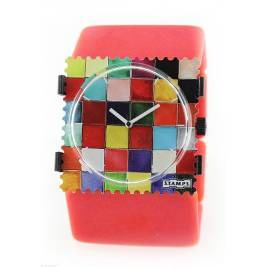 Bracelet élastique de montre Stamps belta rouge vintage