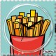 Cadran de montre Stamps funny fries