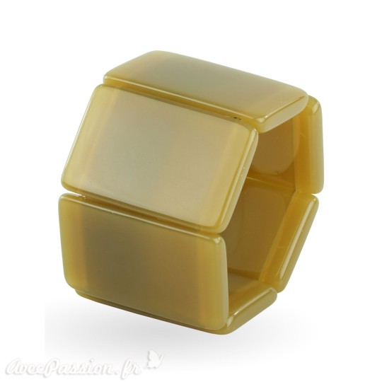 Bracelet élastique de montre Stamps belta jaune dark yellow creamy