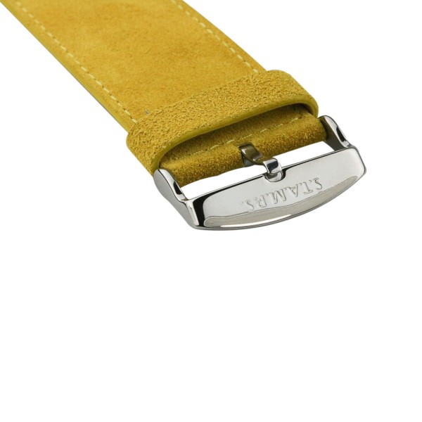 Bracelet de montre Stamps wild leather jaune