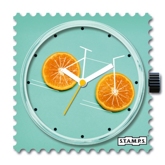 STAMPS Cadran de montre Orange Bike