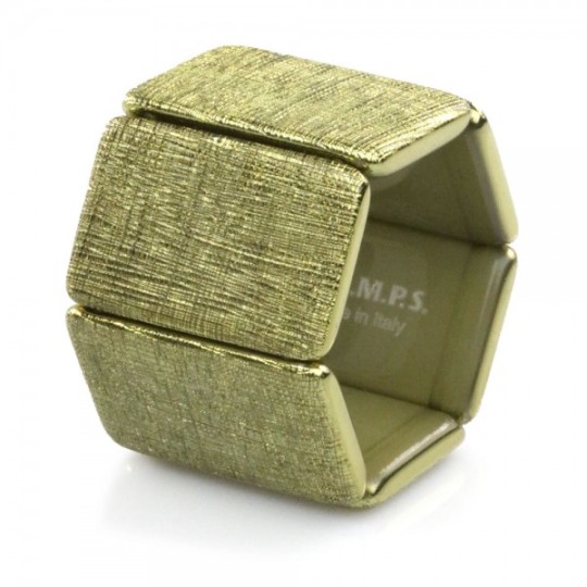 Bracelet élastique de montre Stamps Belta Structure Gold Doré