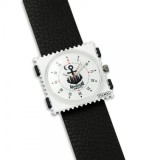 Bracelet de montre Stamps jack noir structuré