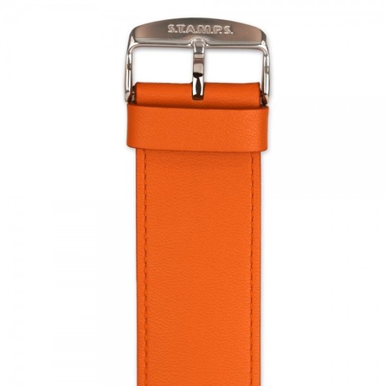 STAMPS Bracelet de montre Cuir Classique Orange