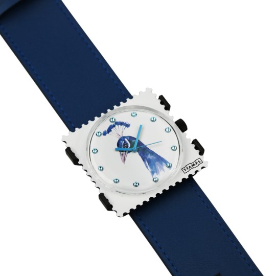 Bracelet de montre Stamps bleu